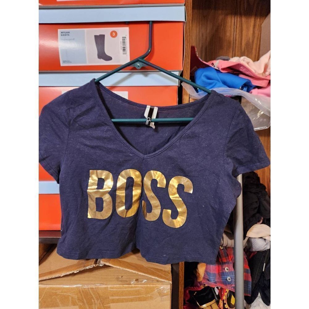 Cleo boss top XL blue